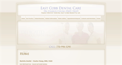 Desktop Screenshot of eastcobbdentalcare.com